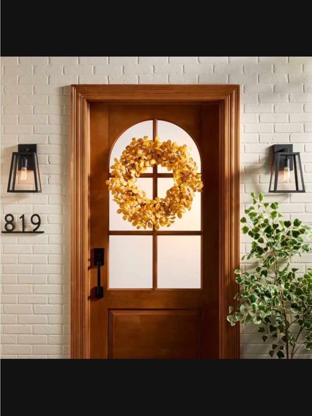 NWT Hearth &Hand with Magnolia Yellow Aspen Wreath